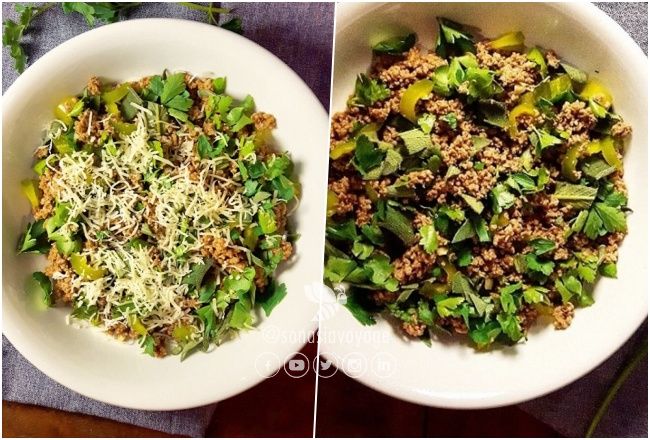 Salade de bœuf pilée aux herbes